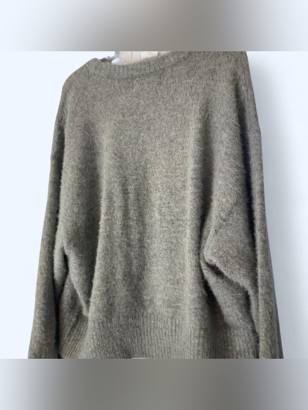 Old Navy grey faux fur sweater Size XL #knitwear - Picture 2 of 4